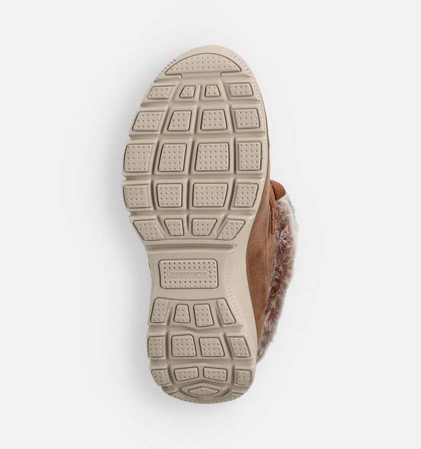 Skechers Easy Going Chilly Standards Boots à lacets en Cognac pour femmes (362127) - pour semelles orthopédiques
