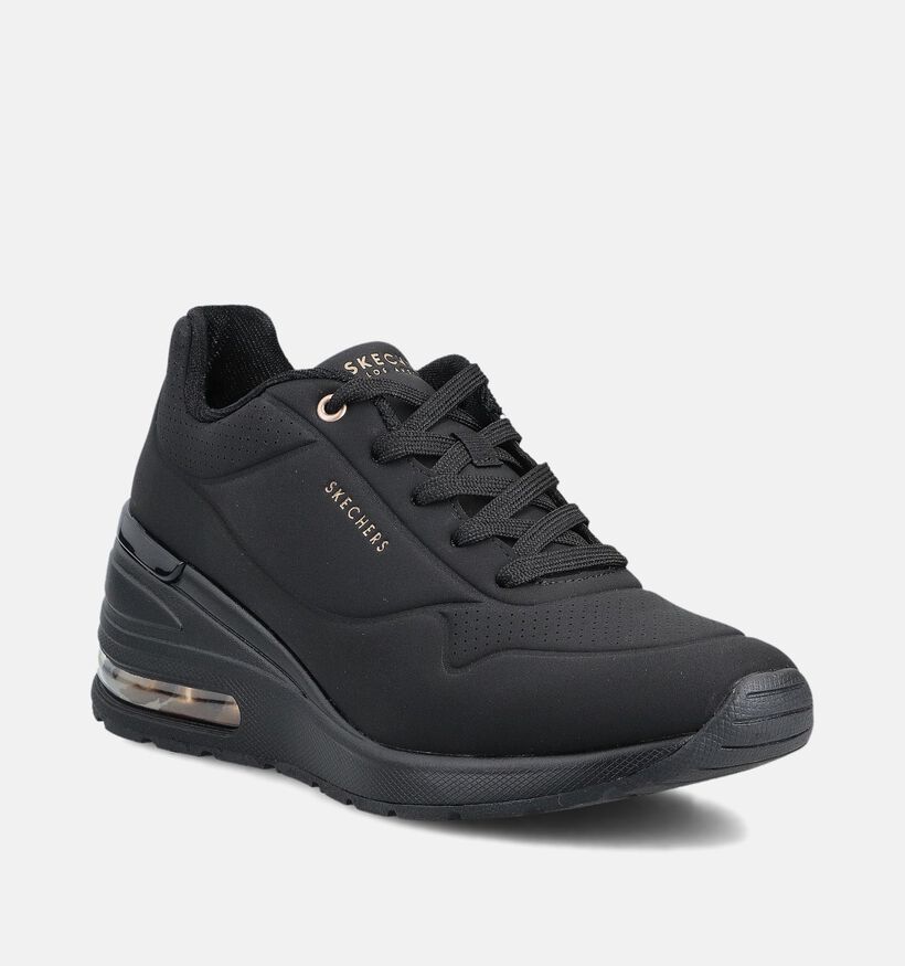 Skechers Millon Air Elevated Zwarte Sneakers voor dames (366476) - geschikt voor steunzolen