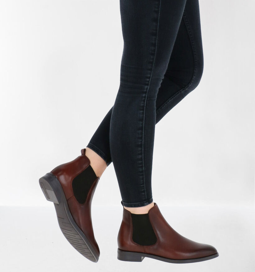 Hampton Bays Cognac Chelsea Boots in leer (277834)