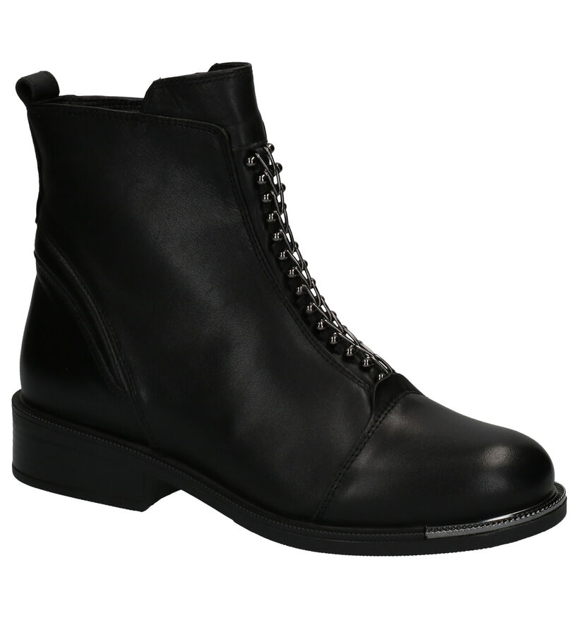 Baboos Zwarte Boots in leer (263597)