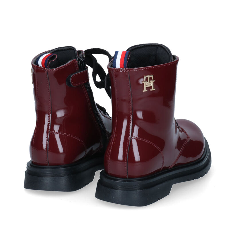 Tommy Hilfiger Bottines robustes en Bleu foncé en simili cuir (312052)