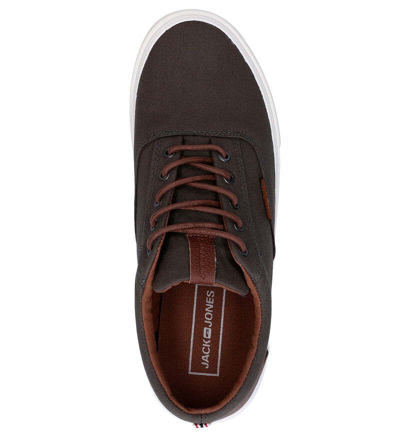 Jack & Jones Vision Classic Grijze Veterschoenen in stof (276406)