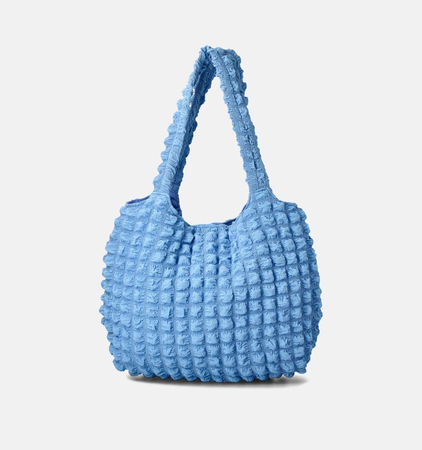 Pieces Finna Waffle Shopper Blauw voor dames (351097)