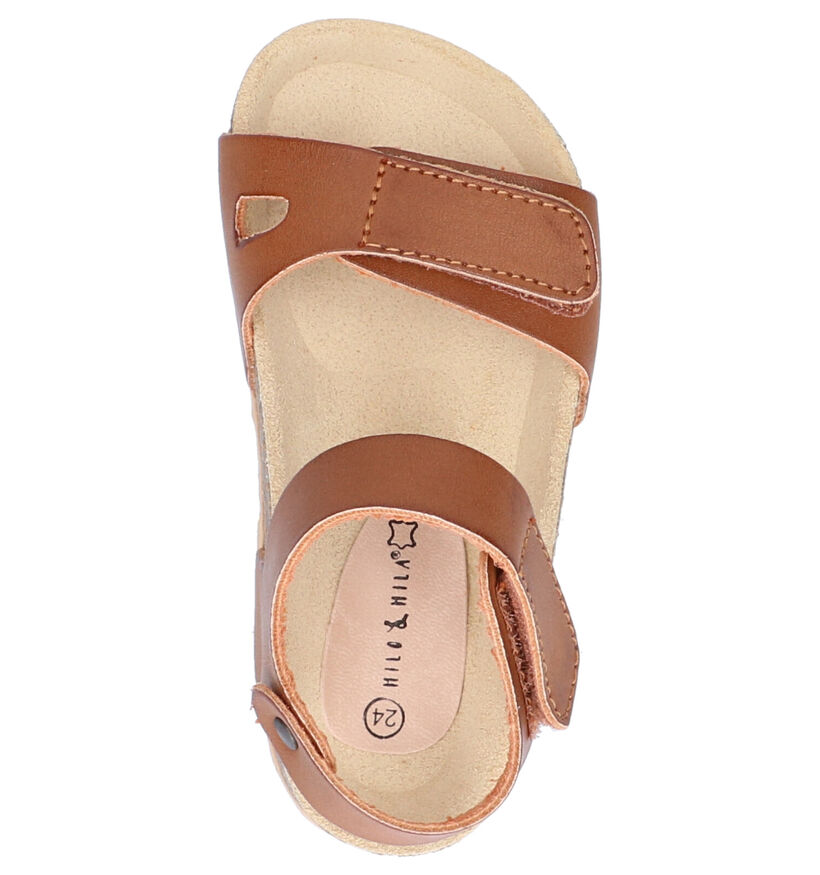 Milo & Mila Cognac Sandalen in kunstleer (272289)