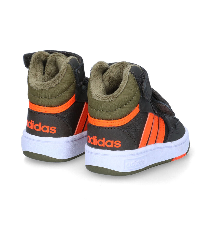 adidas Hoops Mid 3.0 Kaki Sneakers voor jongens (314982) - geschikt voor steunzolen