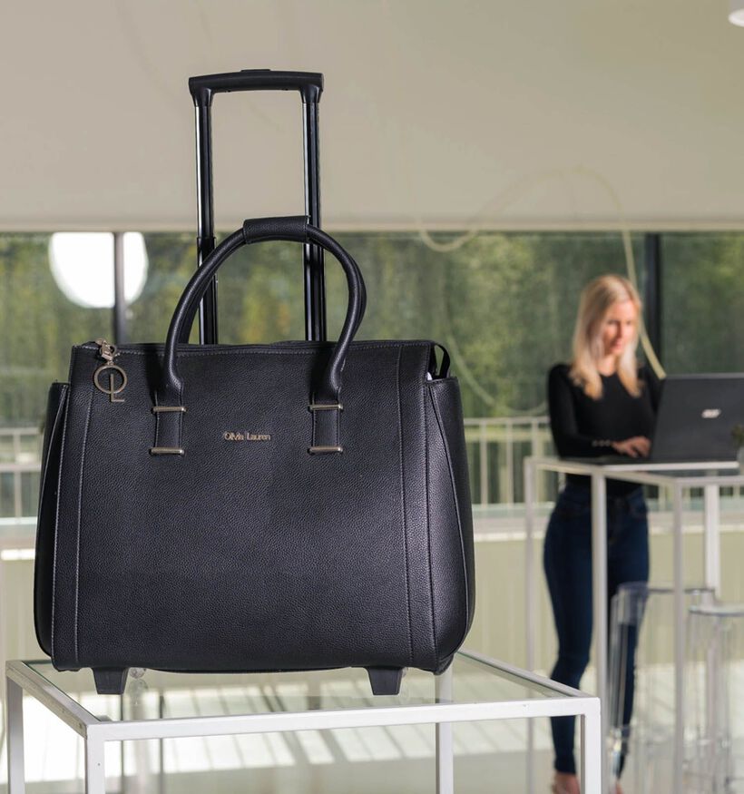 Olivia Lauren College Sac à roulettes en Noir pour femmes (341749)