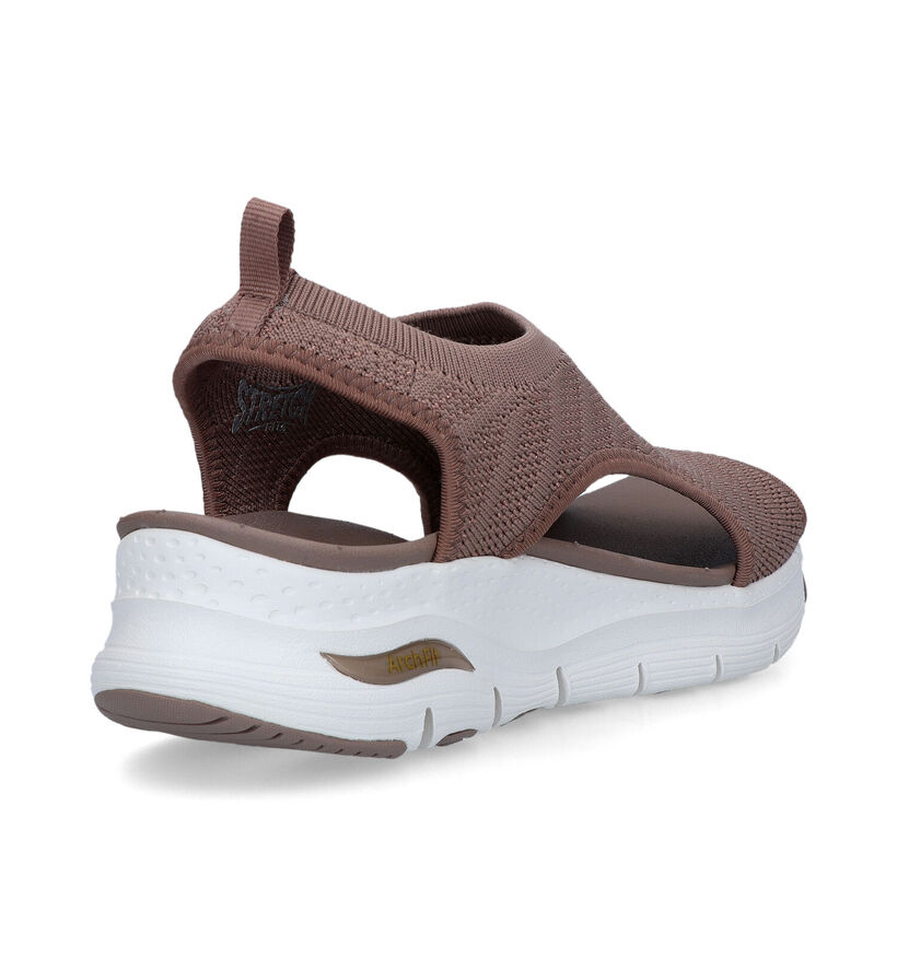 Skechers Arch Fit Bruine Sandalen voor dames (338827)