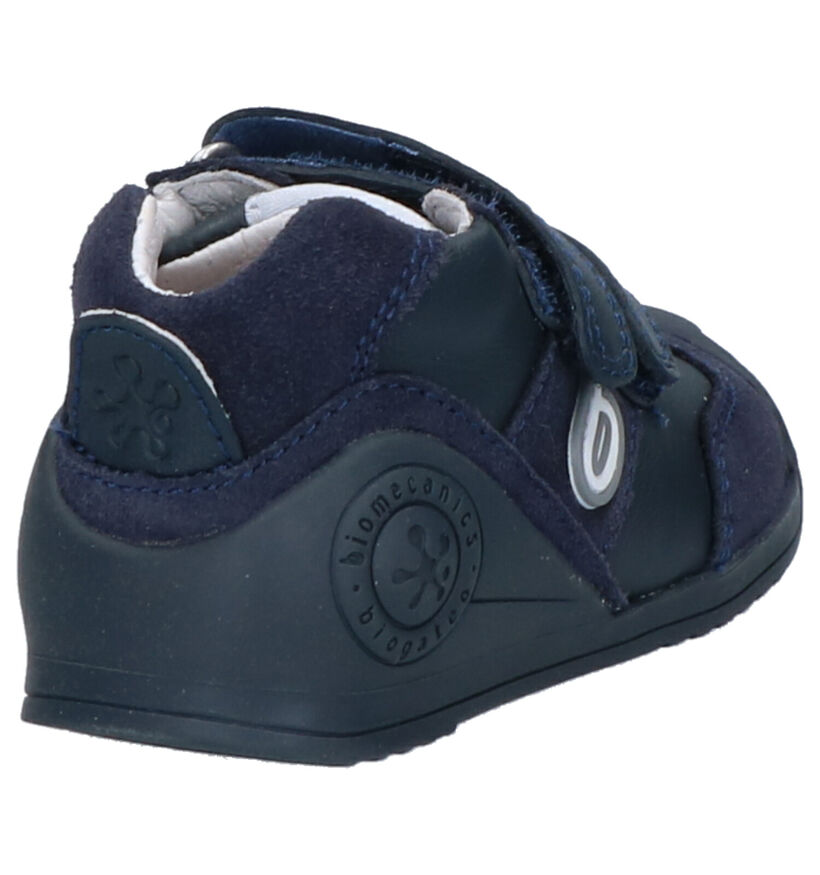 Biomecanics Blauwe Babyschoenen in daim (259043)