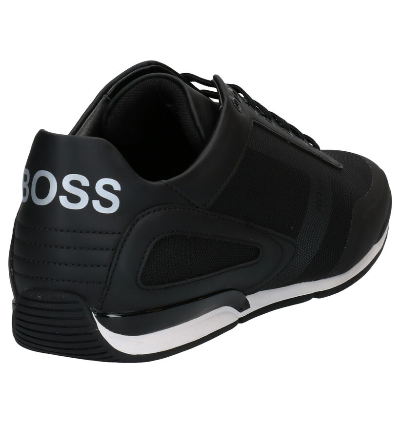 Hugo Boss Saturn Blauwe Veterschoenen in kunstleer (281667)