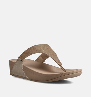 FitFlop Lulu Slippers Zwart/Beige/Blauw