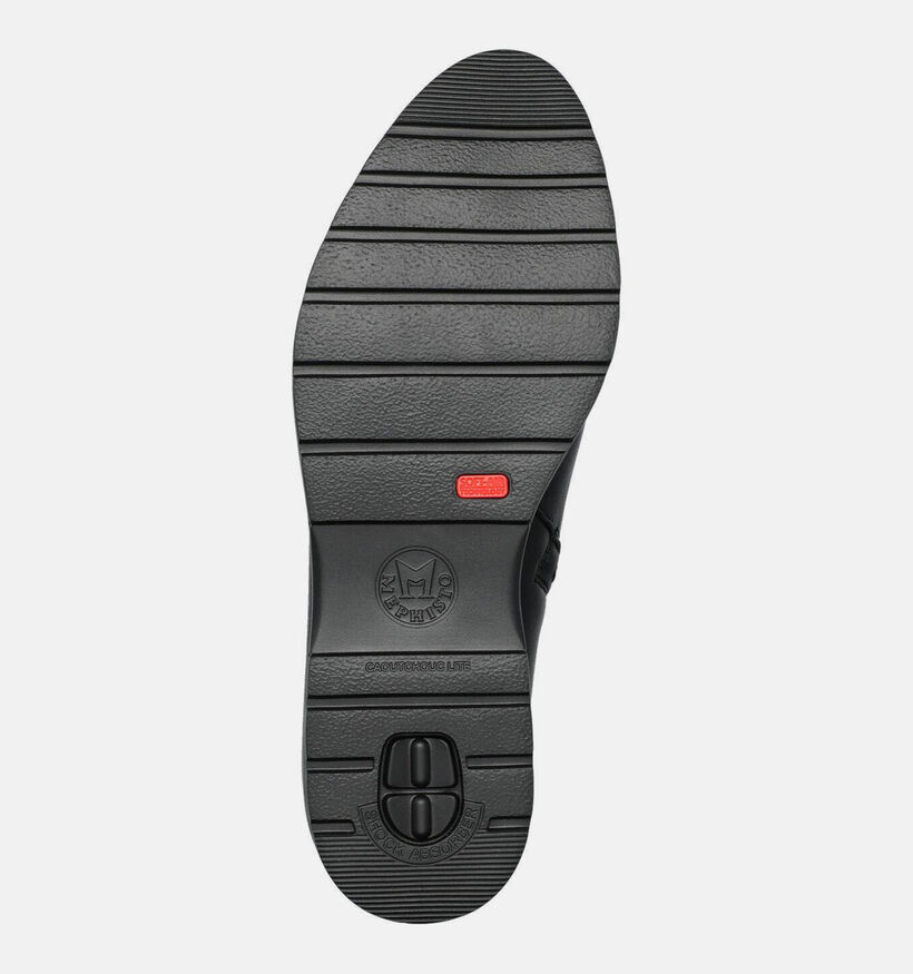 Mephisto Evangela Zwarte Boots met Sleehak voor dames (379078) - geschikt voor steunzolen