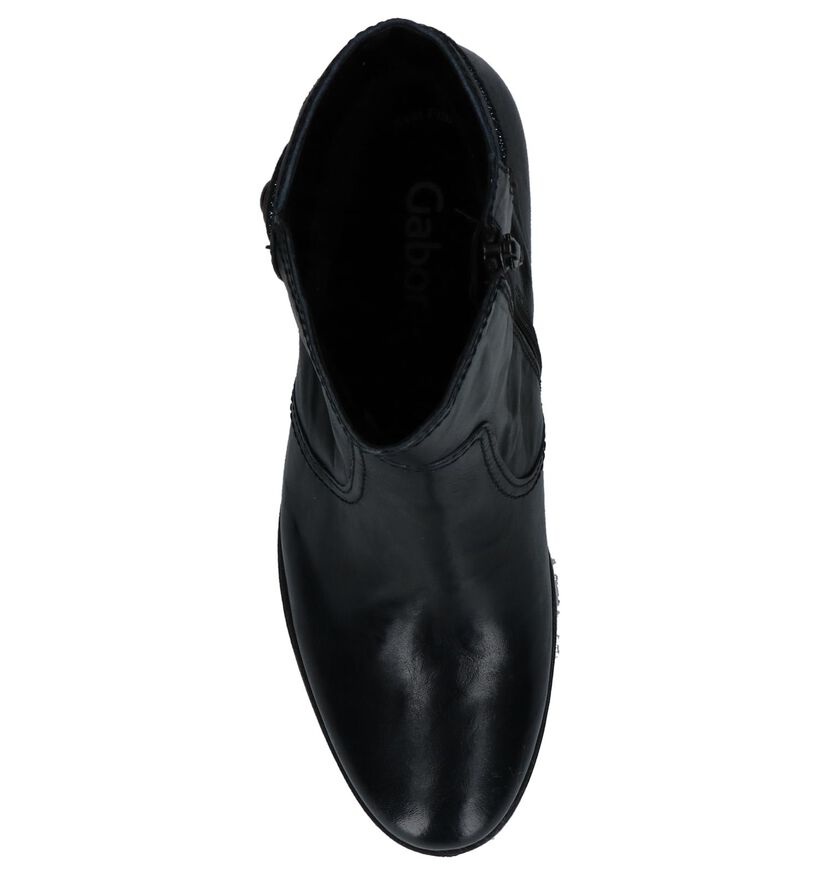 Gabor Best Fitting Bottillons en Bleu foncé en cuir (231298)