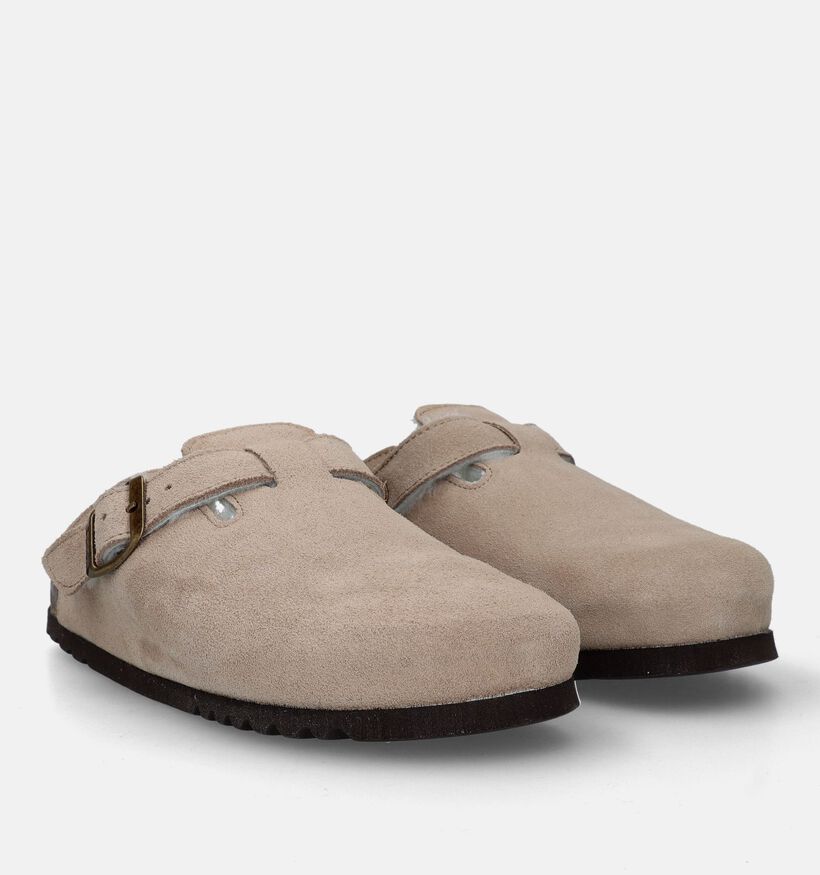 Scholl Fae Pantoufles en laine en Beige pour femmes (332773)