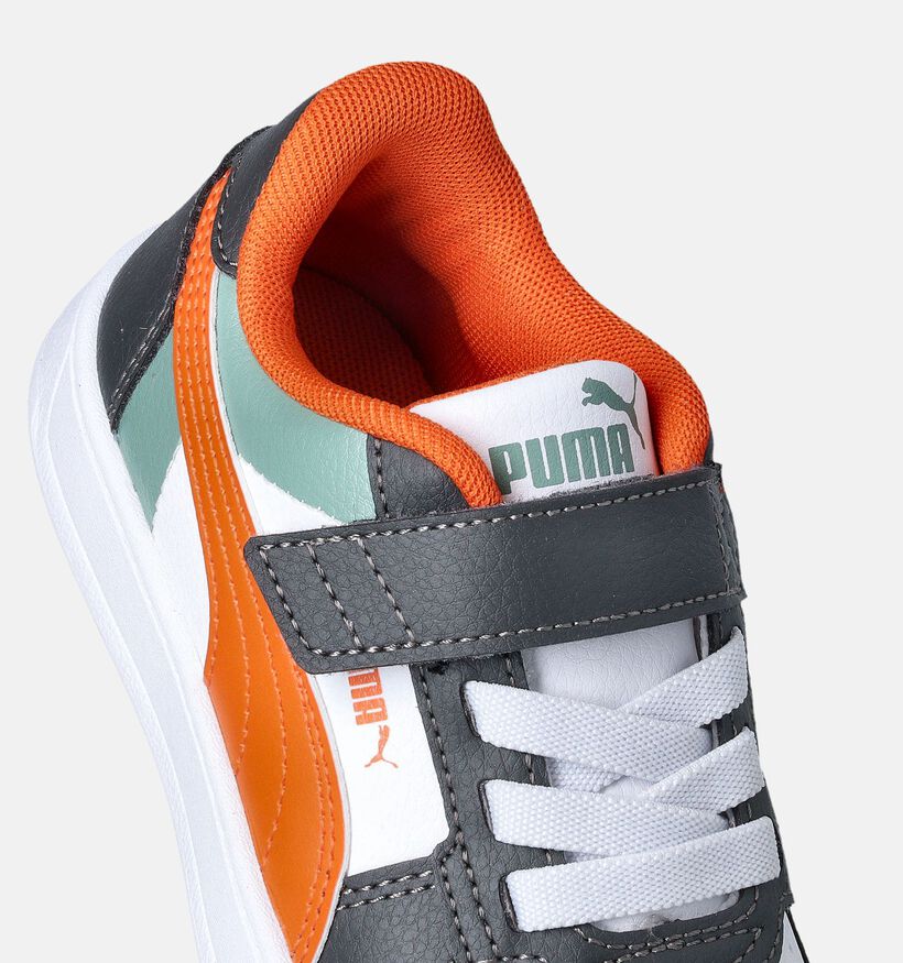Puma Caven 2.0 Block AC Kaki Sneakers voor jongens, meisjes (350383)