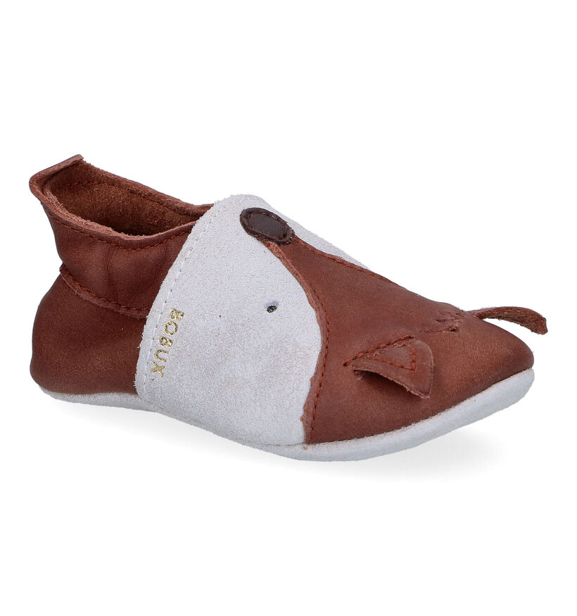 Bobux Foxy Chaussons pour bébé en Brun pour filles, garçons (294789)