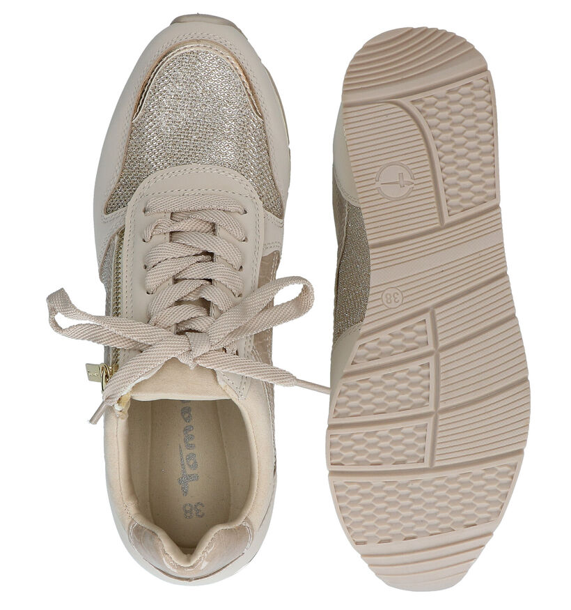 Tamaris Chaussures à lacets en Beige clair en simili cuir (286291)