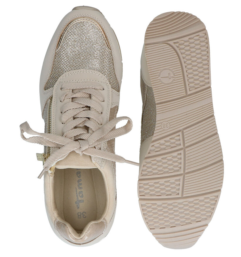 Tamaris Beige Sneakers in kunstleer (286291)