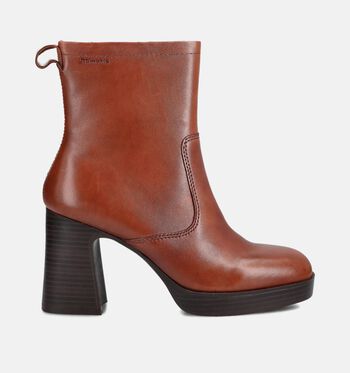 Tamaris Enkellaarsjes Zwart/Cognac