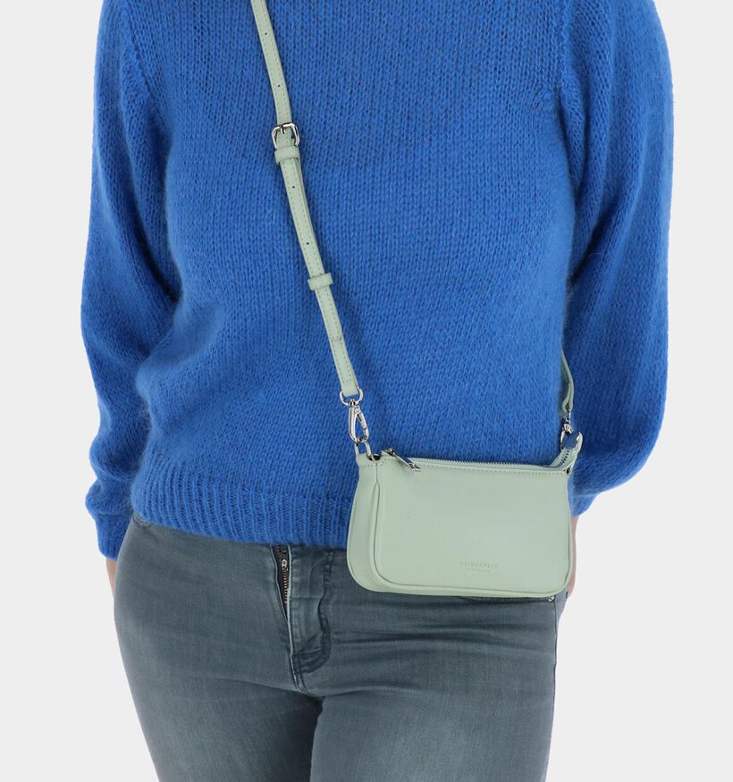 Seidenfelt Hamina Groene Crossbody Tas in kunstleer (288712)