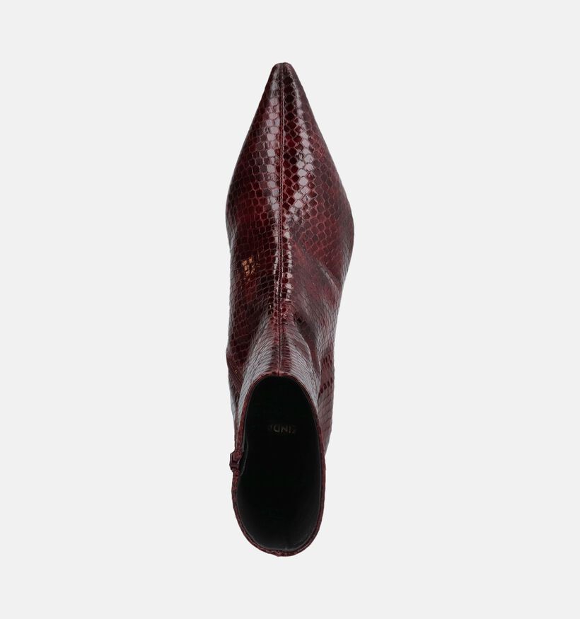 Zinda Bottines en Bordeaux pour femmes (380889)