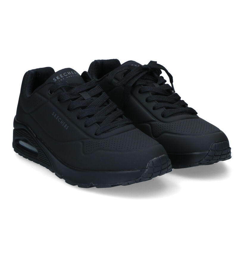Skechers Uno Stand On Air Baskets en Noir pour hommes (350318) - pour semelles orthopédiques