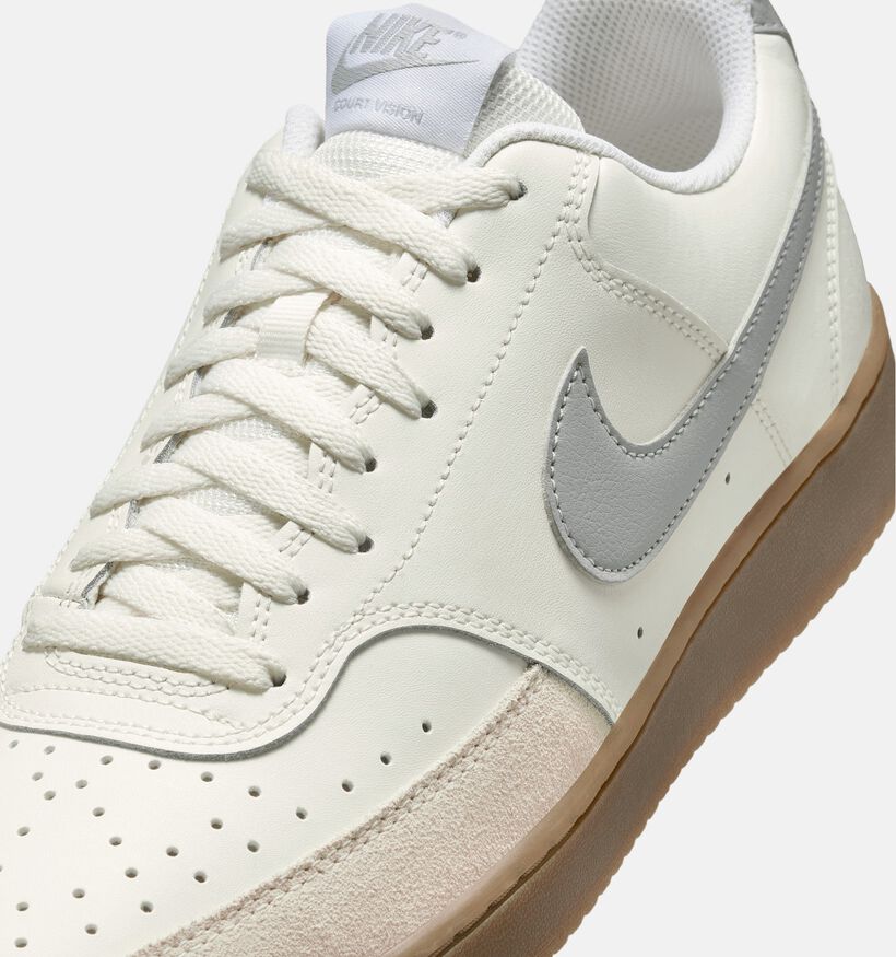 Nike Court Vision Lo Baskets en Naturel pour hommes, garçons (350475)