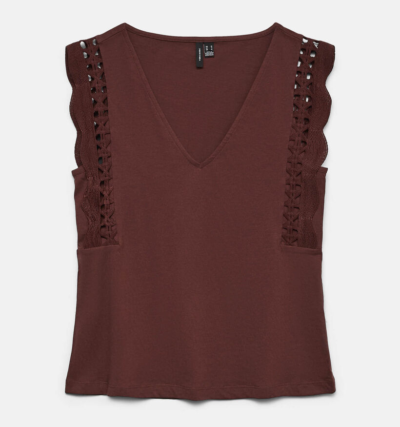 Vero Moda Gabby D&eacute;bardeur en Bordeaux pour femmes (369380)
