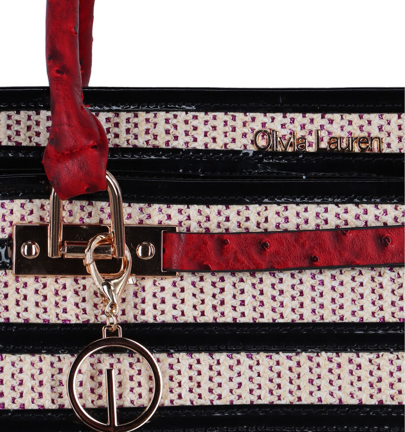 Olivia Lauren Stripes Sac à roulettes en Noir pour femmes (341732)