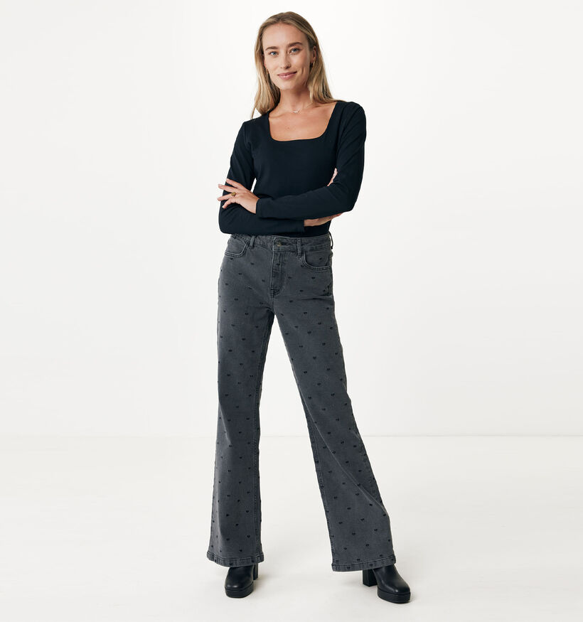 Mexx Kim Grijze Highwaist jeans voor dames (334035)