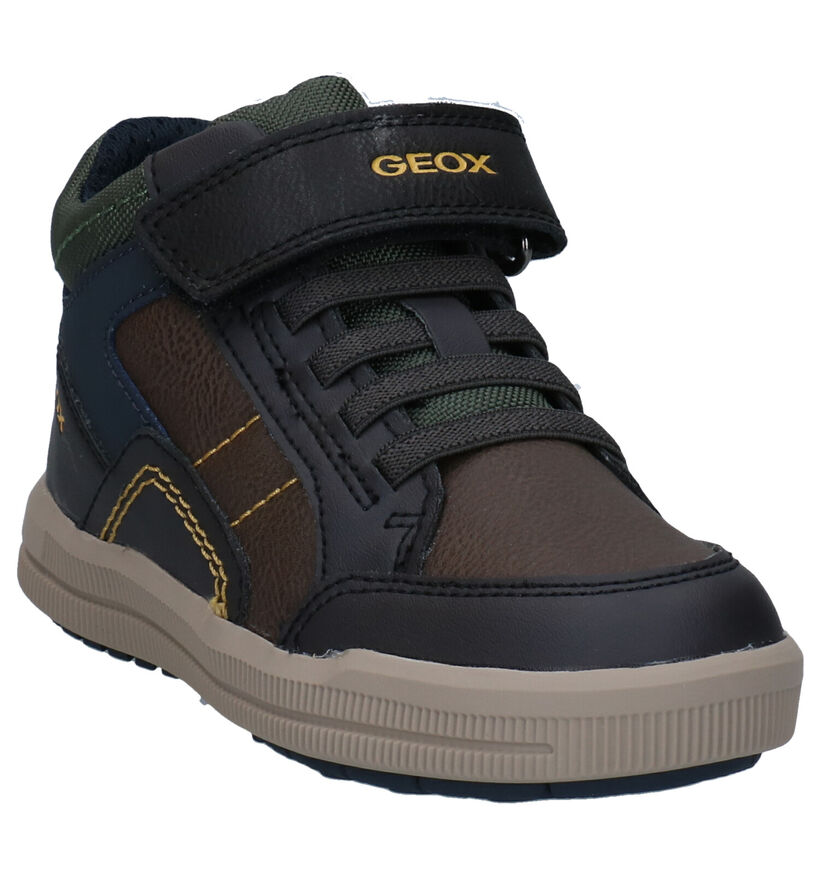 Geox Arzach Zwarte Sneakers in kunstleer (295084)