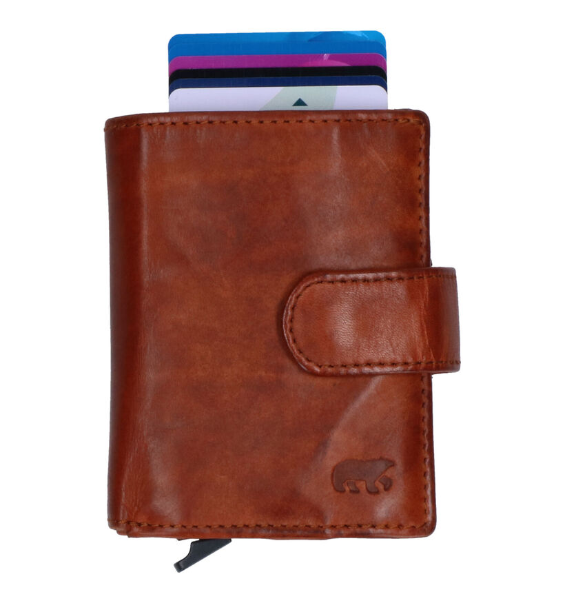 Bear Design Zwarte Kaartenhouder voor heren (350748)