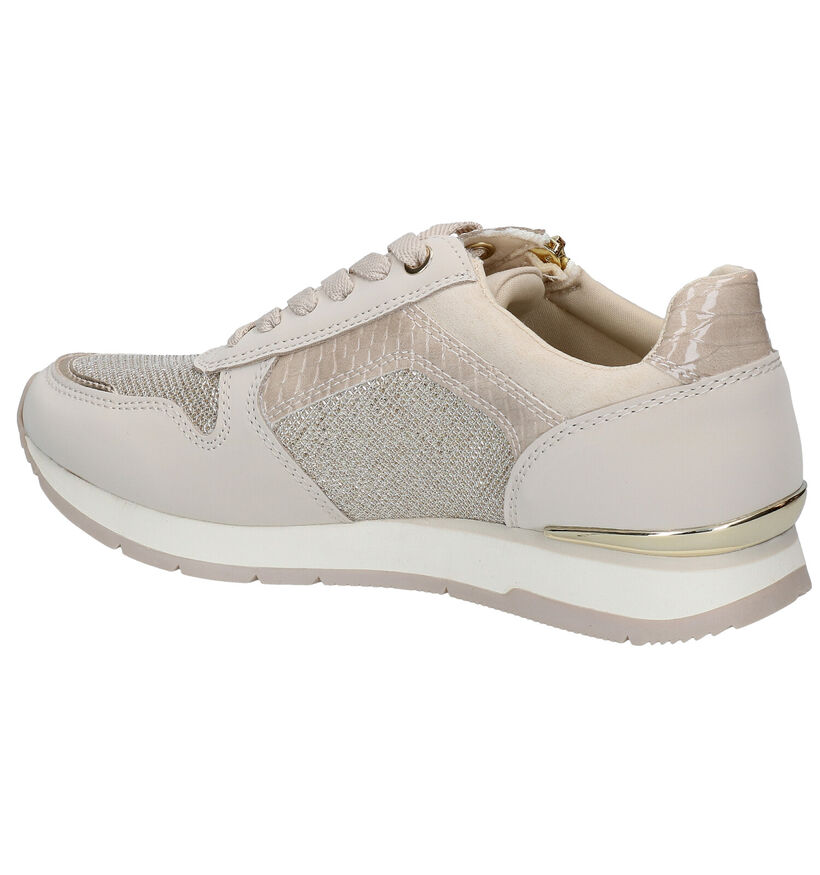 Tamaris Beige Sneakers in kunstleer (286291)