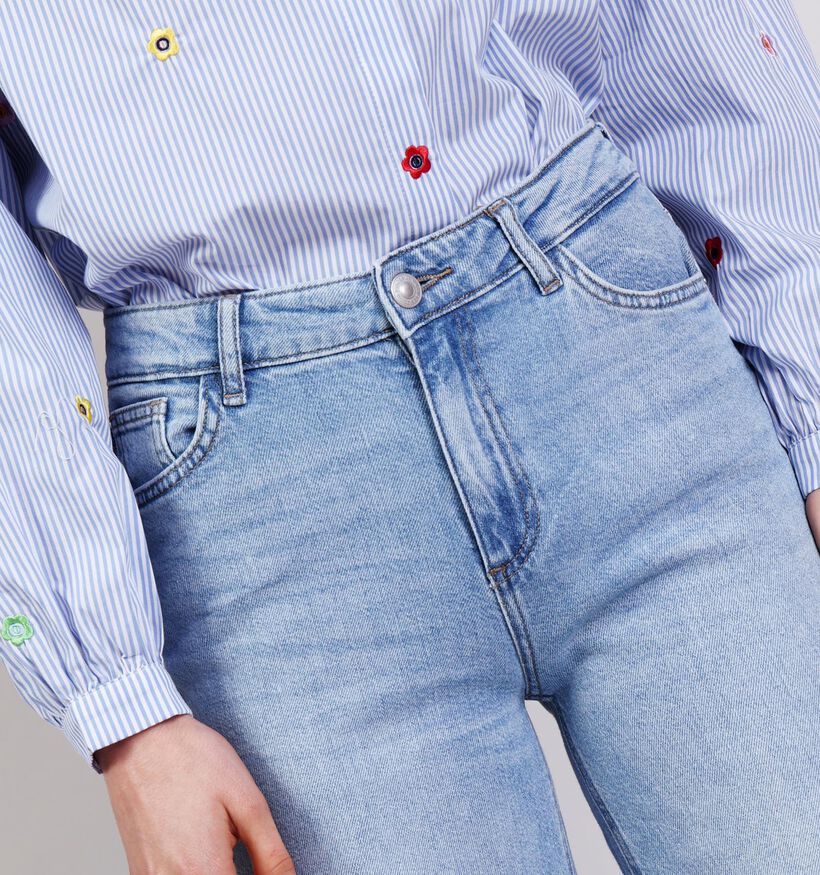 Pieces Silke Blauwe Straight leg jeans L30 voor dames (367054)