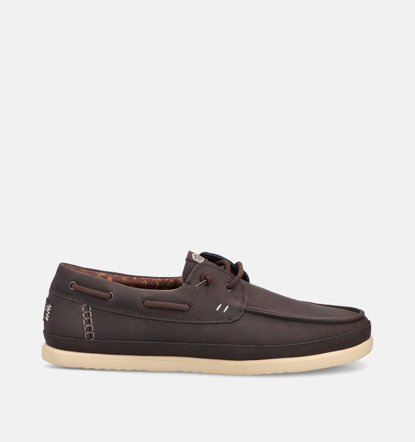 HEYDUDE Harbor Low Chaussures bateau en Brun fonc&eacute; pour hommes (370090) - pour semelles orthop&eacute;diques