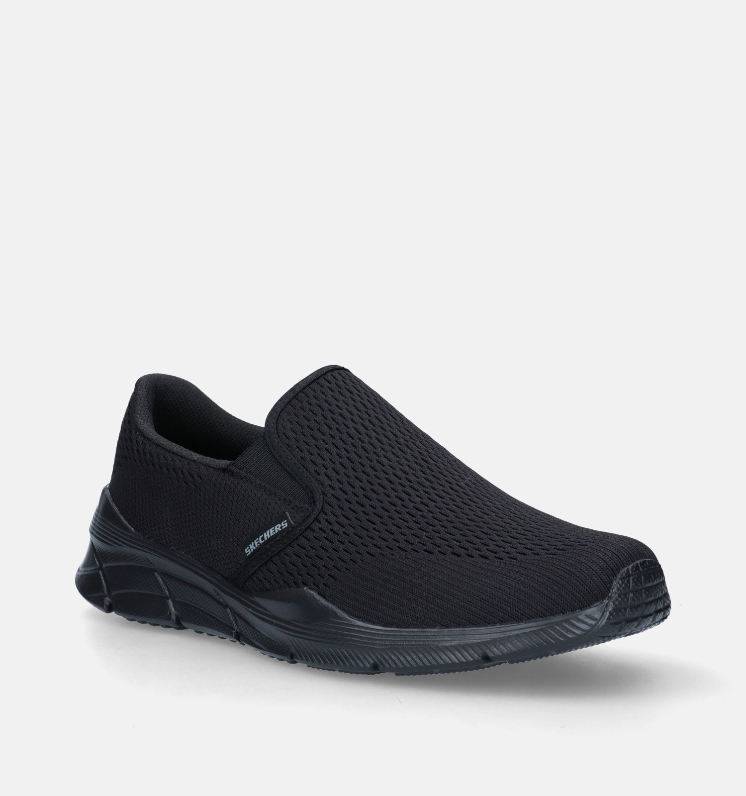Skechers Equalizer Relaxed Fit Zwarte Slip on Sneakers Heren Sneakers Online op TORFS.BE
