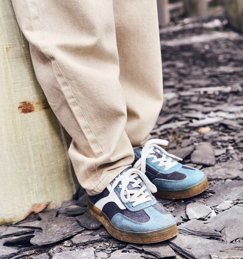 Milo & Mila Blauwe Sneakers voor jongens, meisjes (363308) - geschikt voor steunzolen