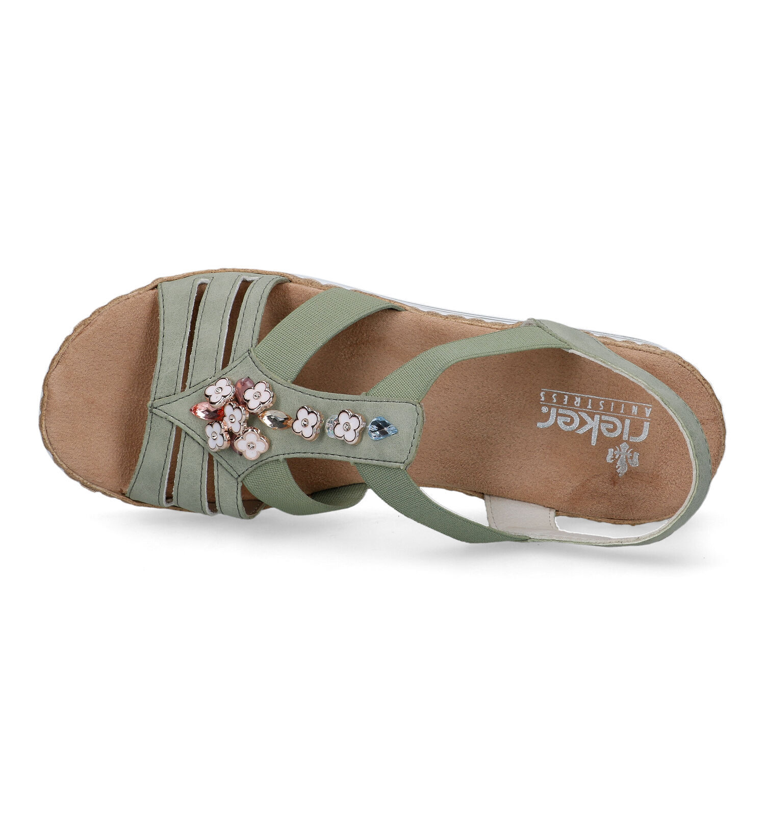 Rieker Groene Sandalen Dames Sandalen Online op TORFS.BE