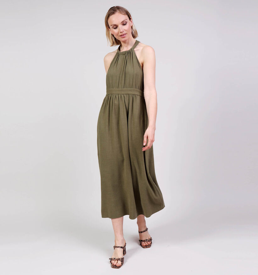The Korner Groene Linnen Jurk voor dames (372443)