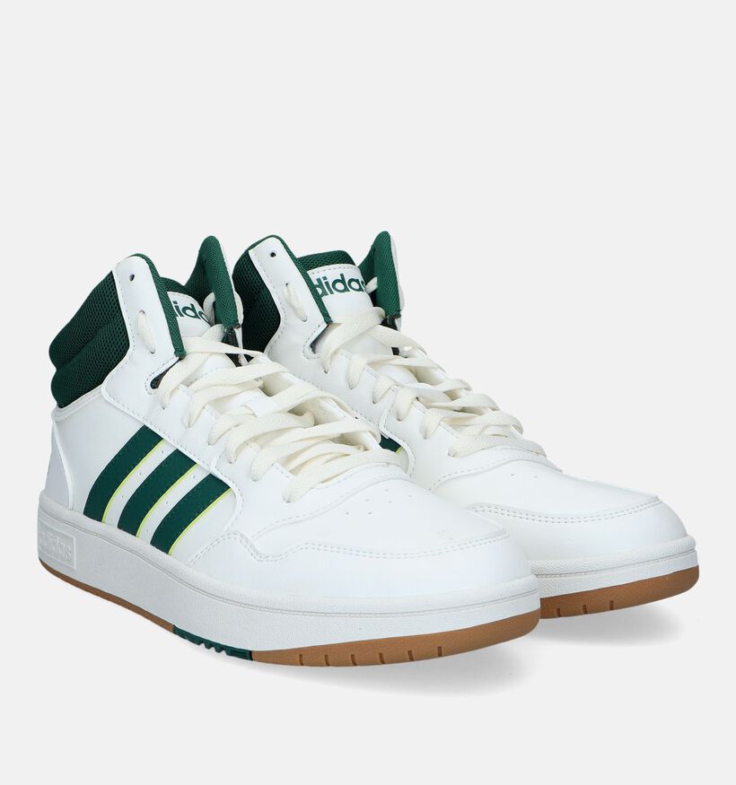 adidas Hoops 3.0 Mid Baskets hautes en Blanc pour hommes (329390)