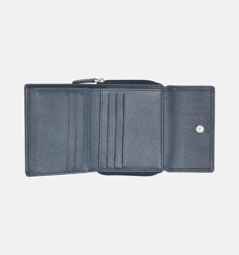 Euro-Leather Porte-monnaie en Bleu pour femmes (375943)