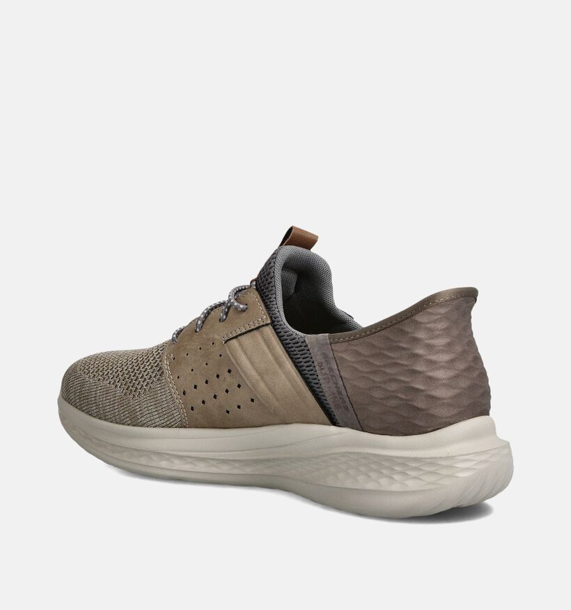 Skechers Slade Ocon Taupe Sneakers voor heren (362184)