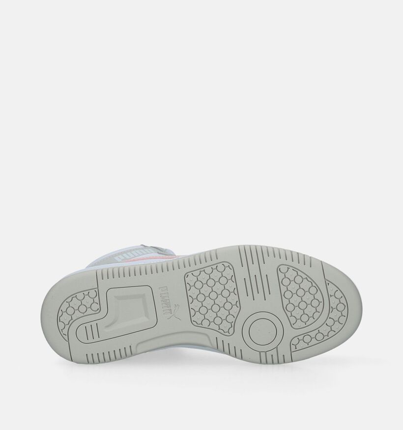 Puma Rebound v6 Baskets en Blanc pour filles (342849) - pour semelles orthopédiques