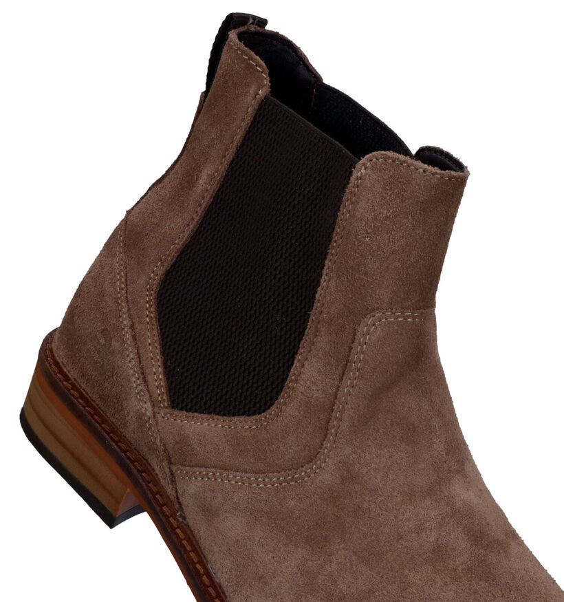 Bullboxer Taupe Chelsea Boots voor heren (331809) - geschikt voor steunzolen