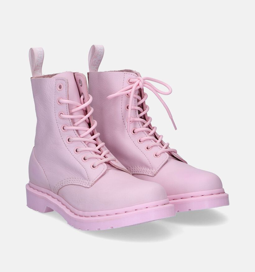 Dr. Martens 1460 Virginia Mono Bottines en Rosé pour femmes (303588)