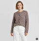 Vero Moda Curve Novah Bruine Cardigan voor dames (378117)