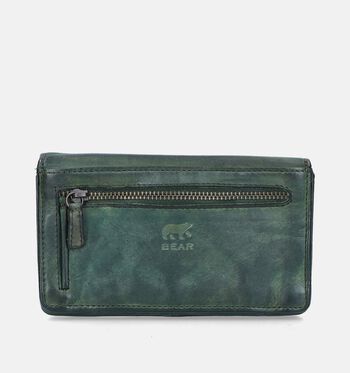 Bear Design Portemonnees Cognac/Blauw/Rood/Groen