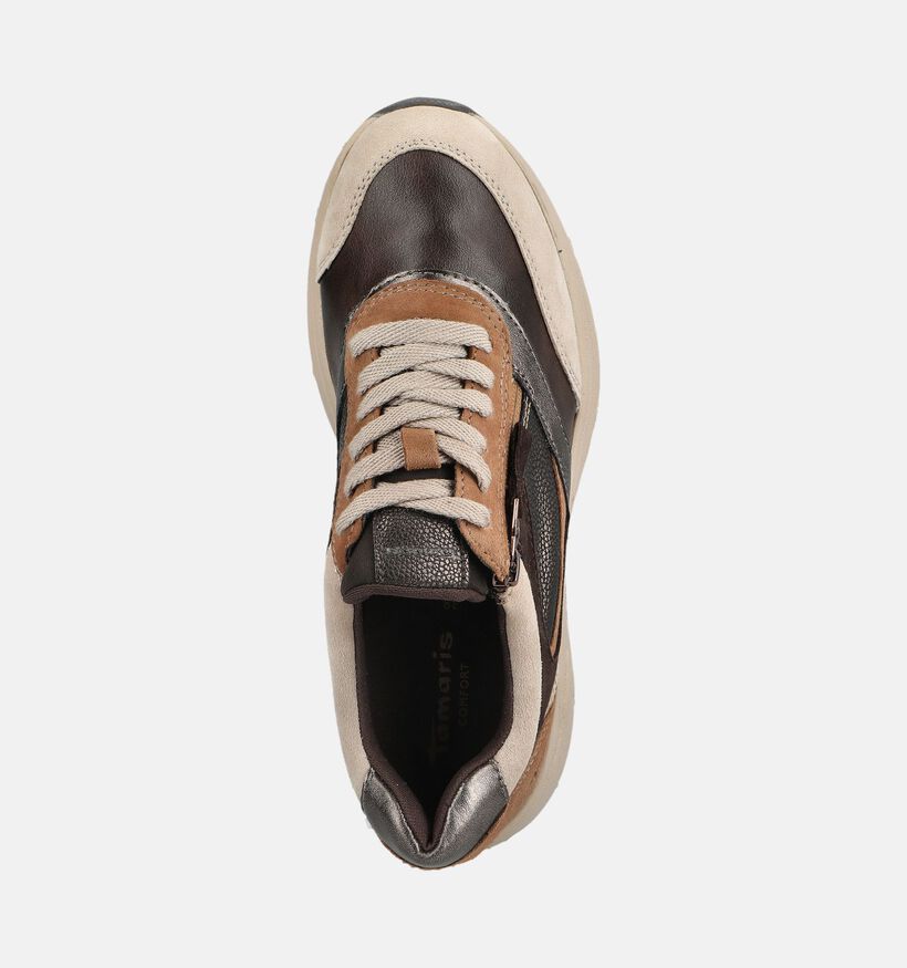Tamaris Comfort Bruine Sneakers voor dames (376310) - geschikt voor steunzolen