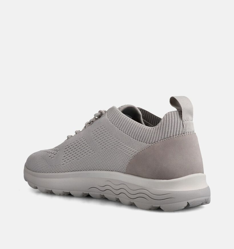 Geox Spherica Grijze Lage Veterschoenen voor heren (368014) - geschikt voor steunzolen