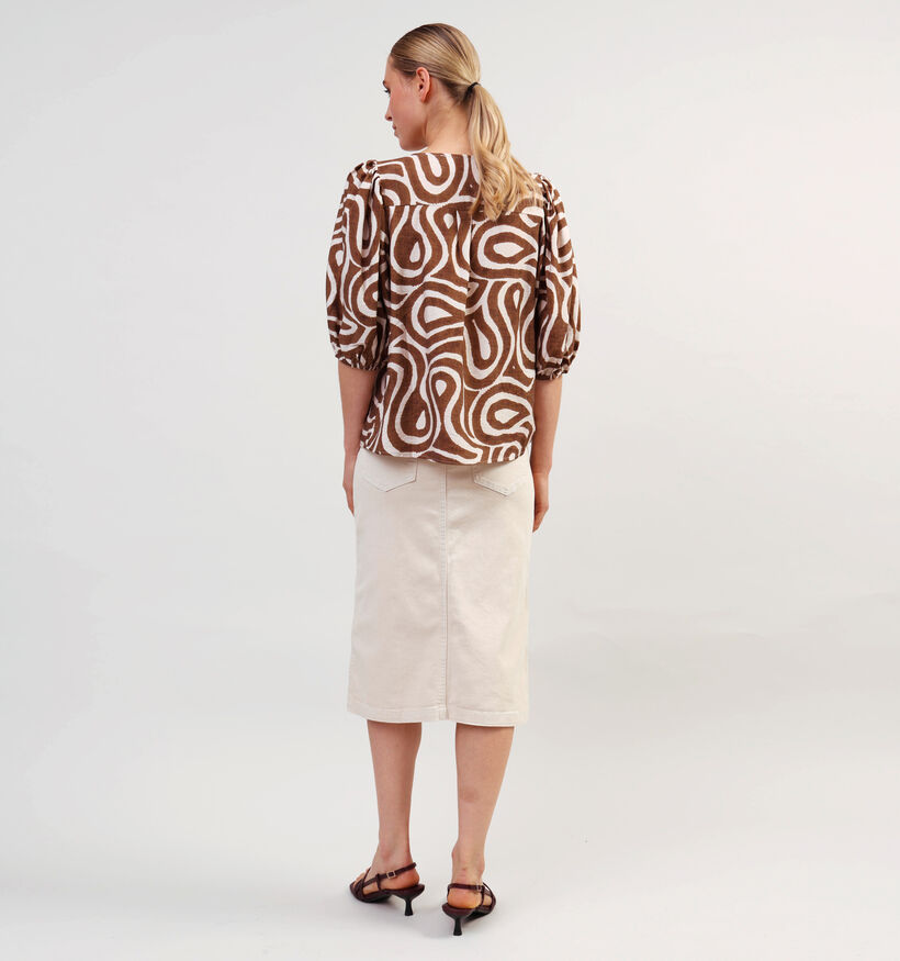 SISTERS POINT Ventia Blouses en Marron pour femmes (363316)