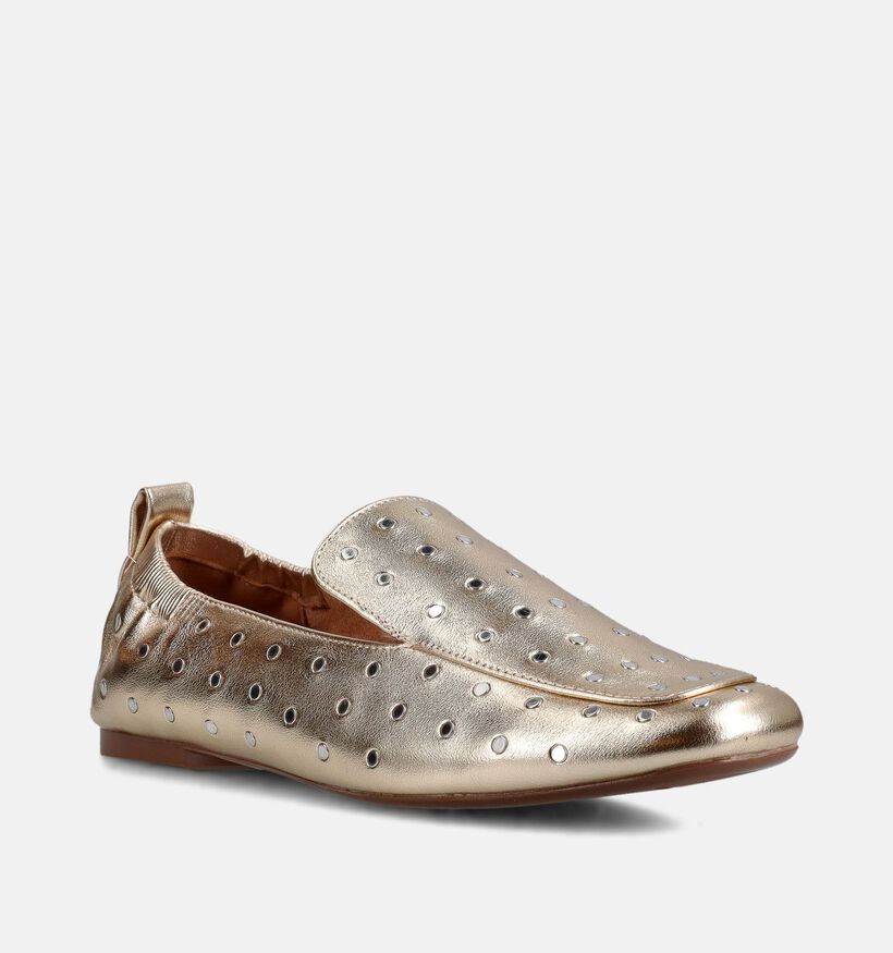 Mexx Rozy Lemon Gouden Loafers voor dames (367256) - geschikt voor steunzolen